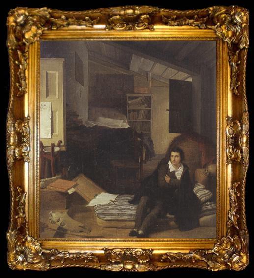 framed  Tommaso Minardi Self-Portrait (mk22), ta009-2